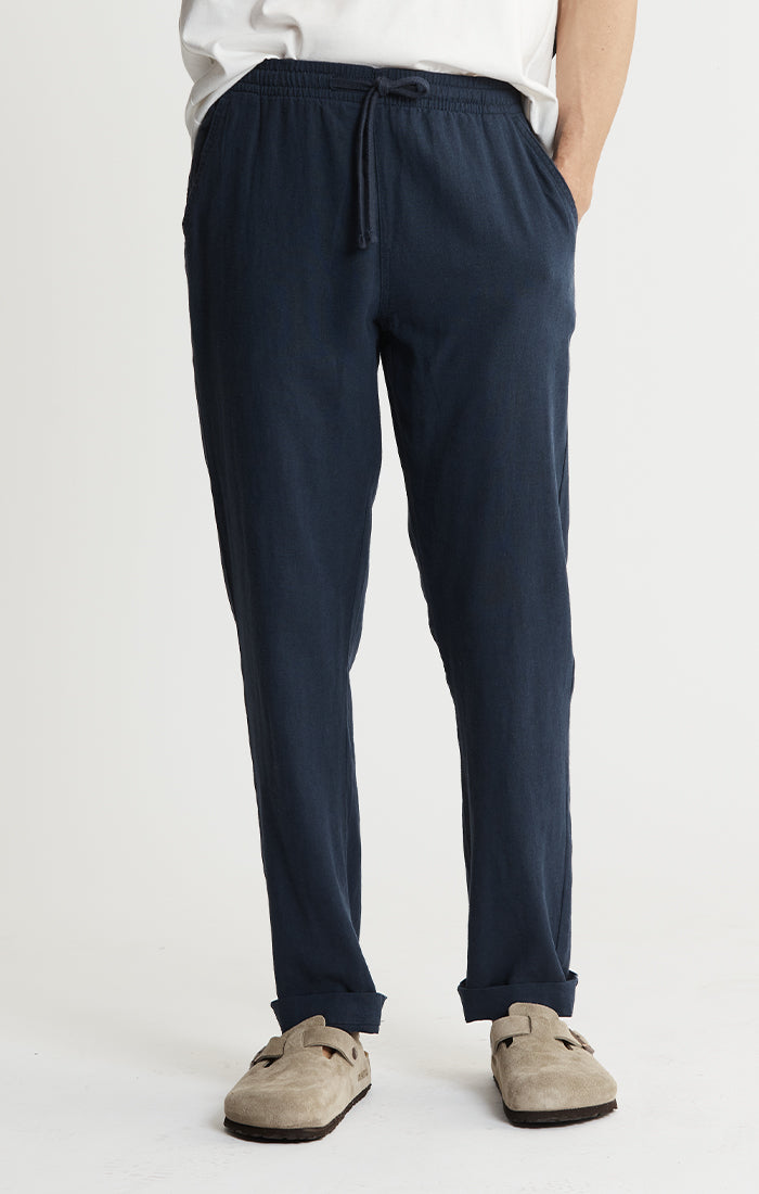 Linen Blend Beach Pants