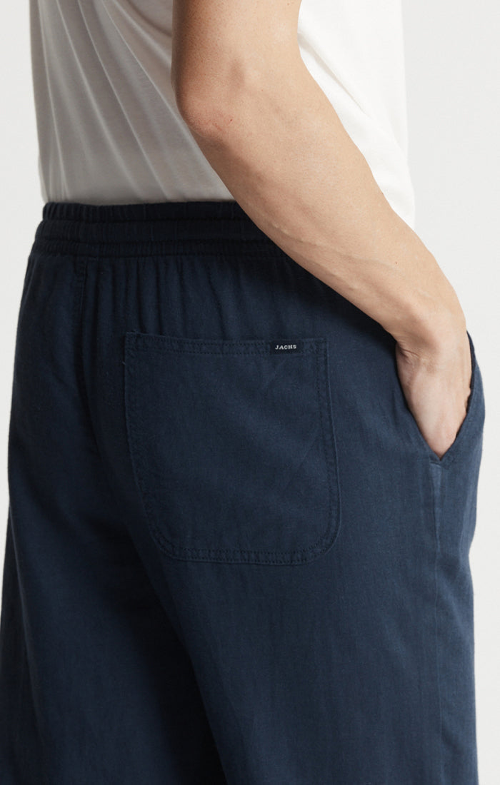 Linen Blend Beach Pants