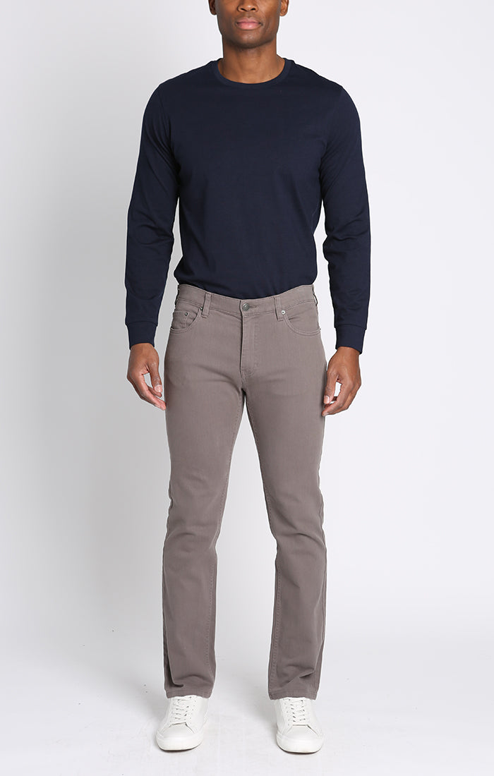 Straight Fit Stretch Bull Denim 5-Pocket Pants