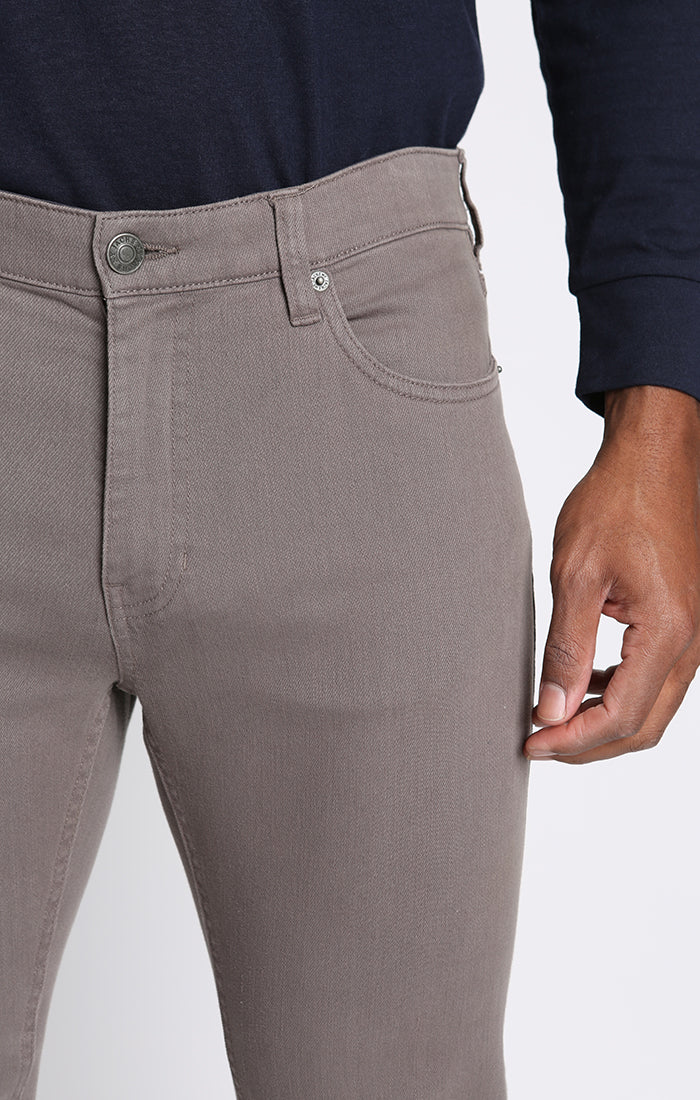 Straight Fit Stretch Bull Denim 5-Pocket Pants