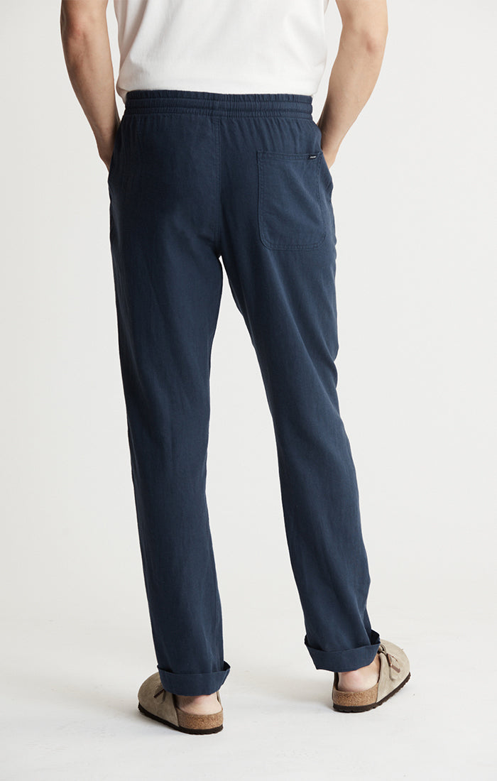 Linen Blend Beach Pants