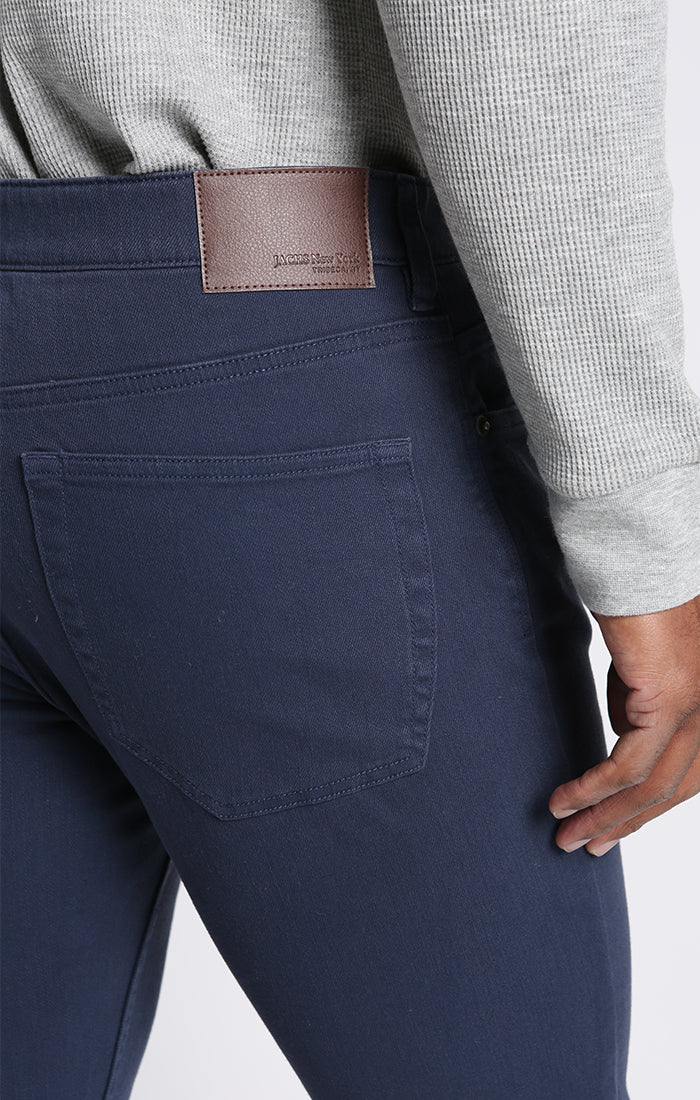 Straight Fit Stretch Bull Denim 5-Pocket Pants