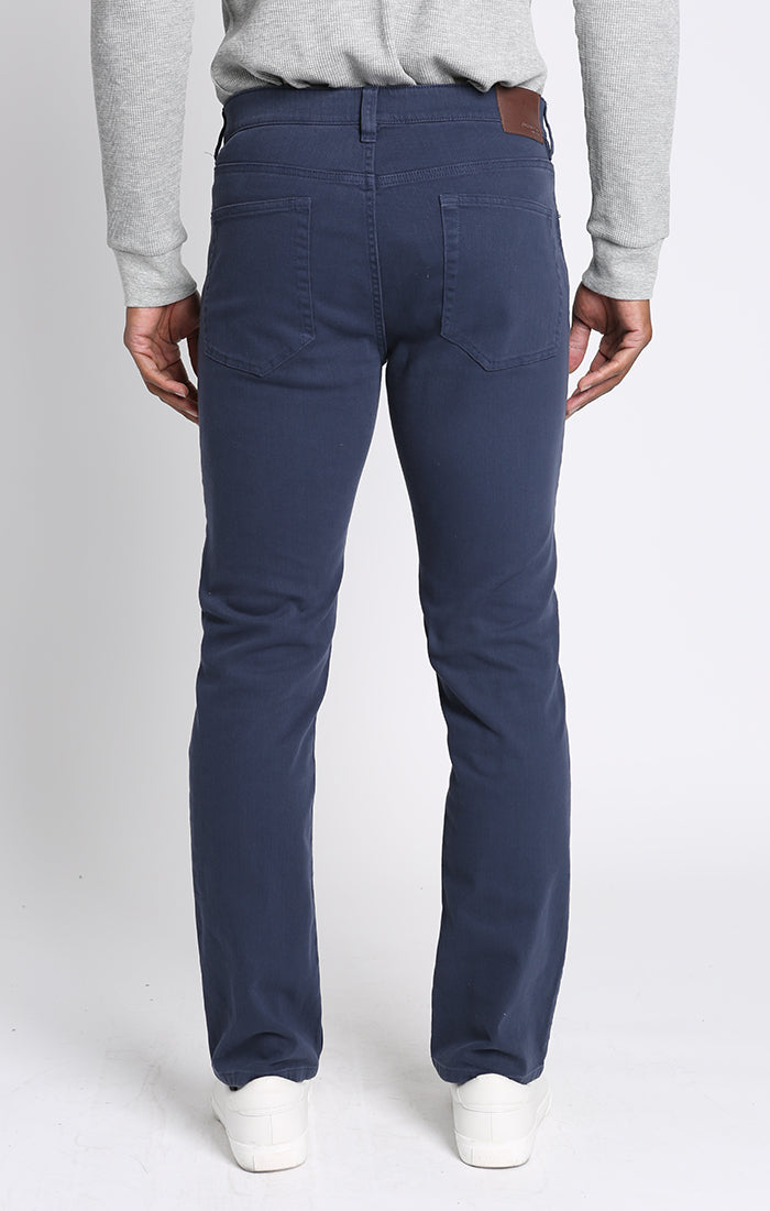 Straight Fit Stretch Bull Denim 5-Pocket Pants