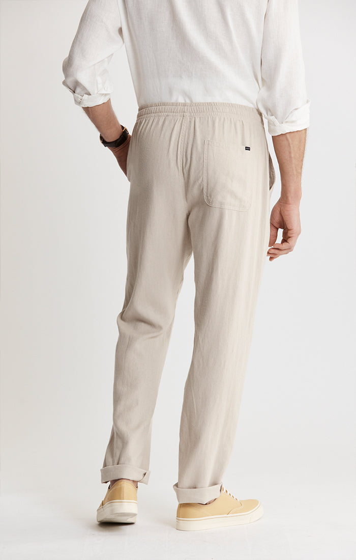 Linen Blend Beach Pants