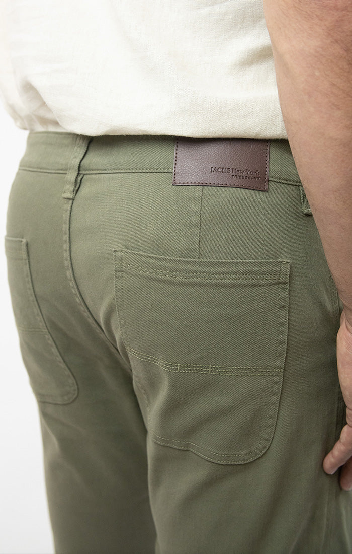 Straight Fit Stretch Bull Denim Pants