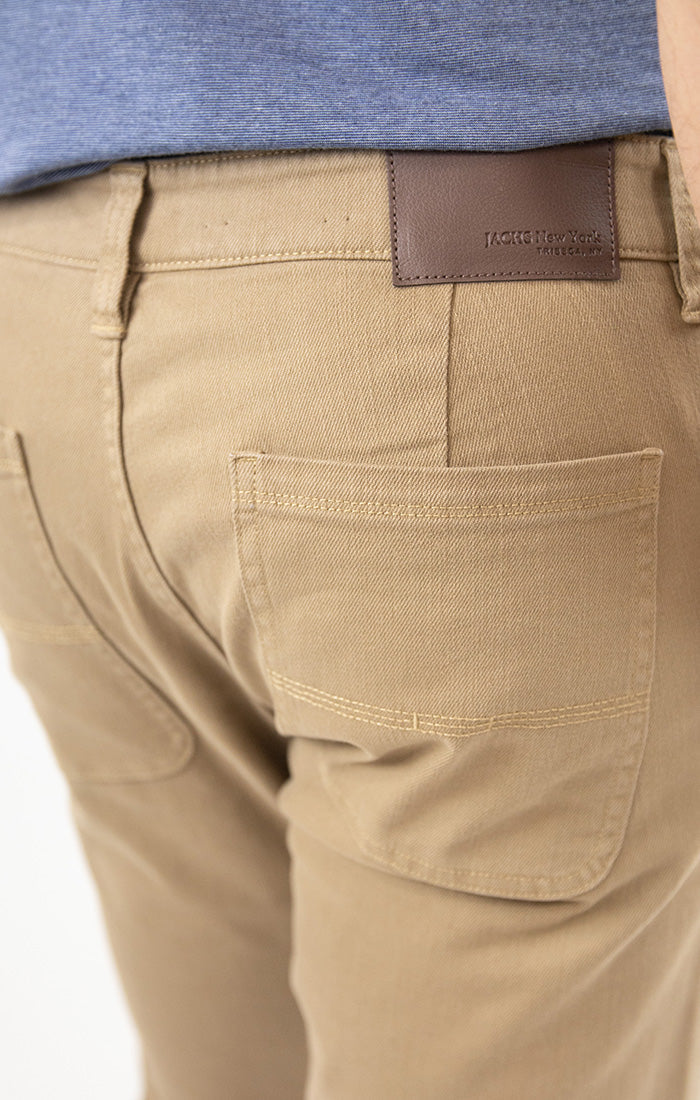 Straight Fit Stretch Bull Denim Pants